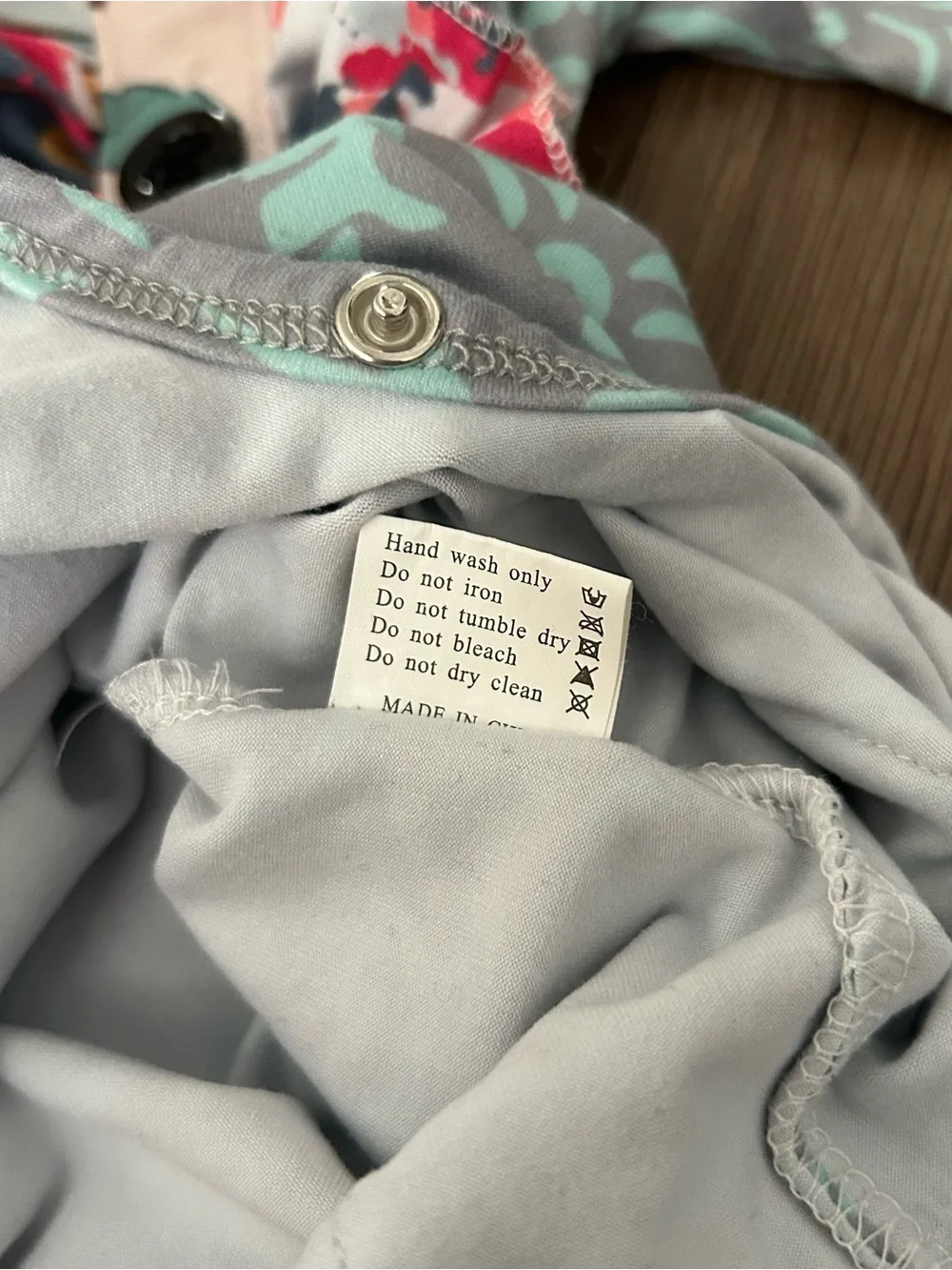 NWOT Paisley Blue and Gray Romper Patterned Infant 6month